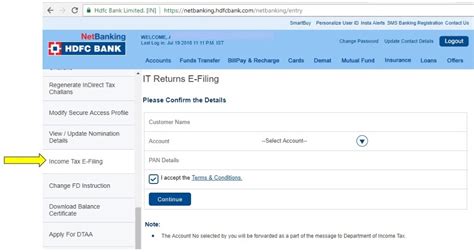 e-Verification Through HDFC NetBanking - TaxManager