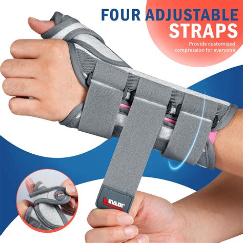Snapklik.com : FEATOL Carpal Tunnel Wrist Brace Night Support, Thumb Spica Splint Left Hand For ...