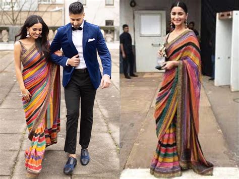 This bride wore a sari worn by Alia Bhatt for her pre-engagement ...