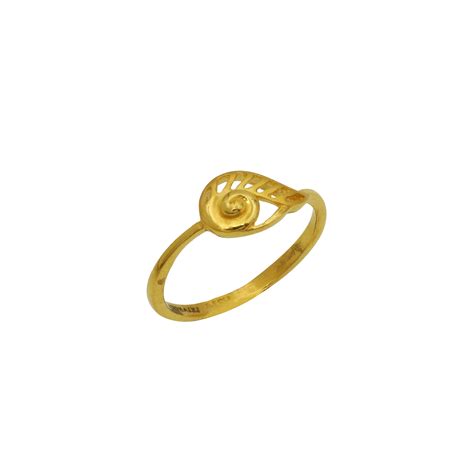 Elegant Leaf Ring | JKJ Jewellers | Best Jewellers in India.