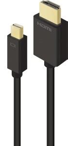 ALOGIC HDMI Cable 2 m SmartConnect Mini DisplayPort to HDMI Cable Male ...
