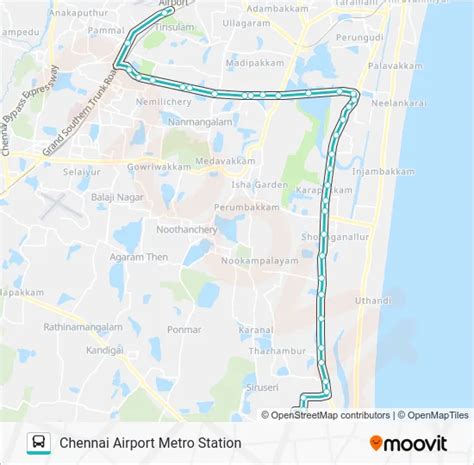 MAA2 Route: Schedules, Stops & Maps - Chennai Airport Metro Station ...