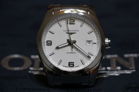 [開箱]Longines conquest classic(白)+HIRSCH 20mm皮手鐲 - Mobile01