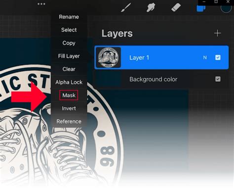 Procreate Layer Mask 的图像结果