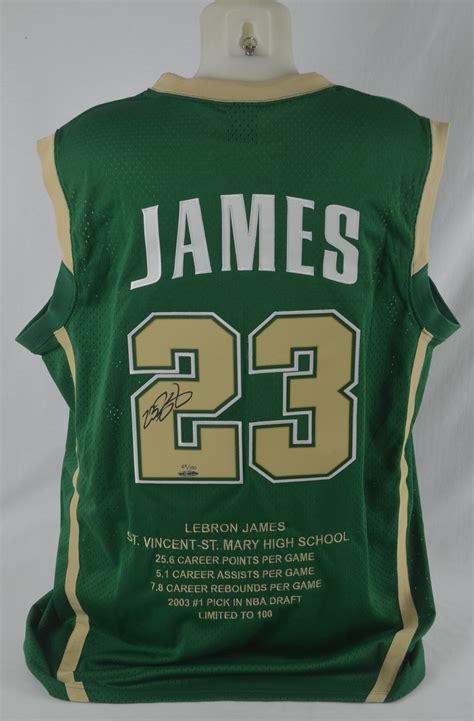 Lot Detail - LeBron James Autographed Limited Edition 2003 High School ...