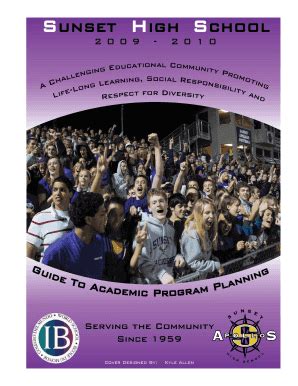 Fillable Online sunset orvsd Part One - Sunset High School - sunset ...