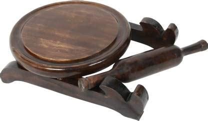 Buy Century 21 Wooden Chakla Belan with Stand | Rolling Board and Pin ...