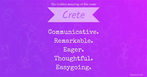 The hidden meaning of the name Crete | Namious