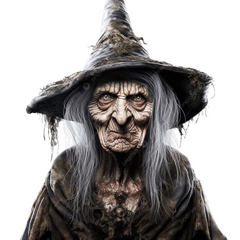 Creepy Old Witch Wearing Hat Scary Woman Wicked Ai, Creepy Old Witch ...