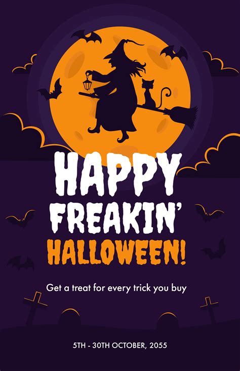 Halloween Day Poster in PSD, Illustrator, SVG, JPG, EPS, PNG, Google ...