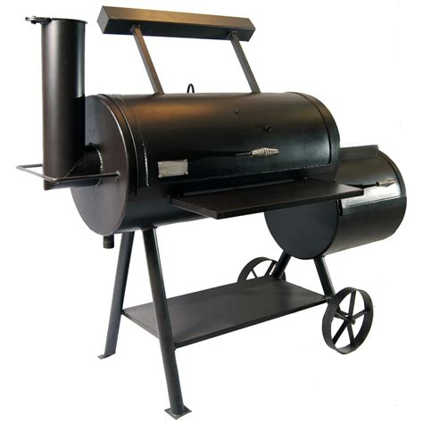 Old Country BBQ Pits Brazos Loaded 35-Inch Offset Charcoal Smoker w ...
