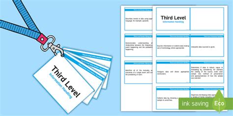 CfE Third Level Information Handling Lanyard-Sized Benchmarks