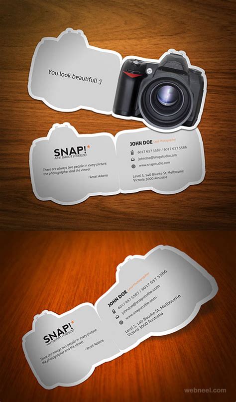 Unique Photography Business Cards 的图像结果