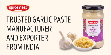 Garlic Paste Manufacturer and Exporter – Spice Nest