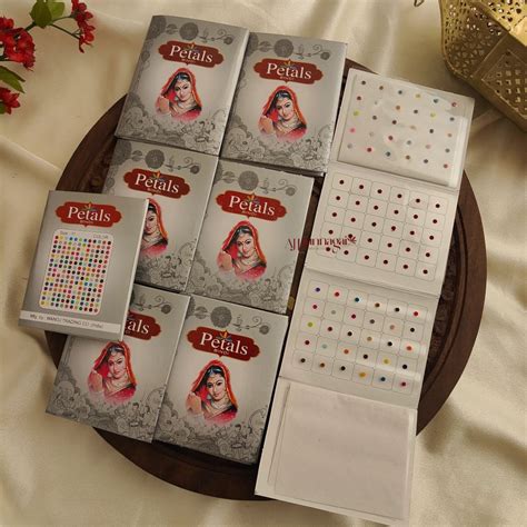 Petals Mixed Colour Round Bindi Sheet - Size 11 – AJ Punnagai