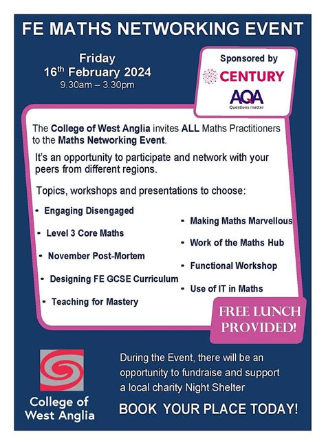 Maths Practitioners Networking Event, University Centre, College of ...