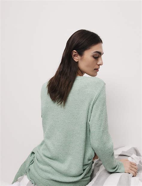 Buy Waffle Pyjama Top at Marks & Spencer