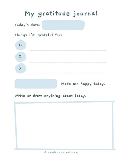Gratitude Journal Template