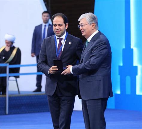 President Of Kazakhstan Presents Astana Medal To Secretary-general Of The Zayed Award For Human ...