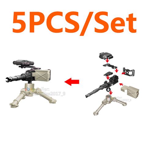 Buy MOC WWII Military Base Weapon Barrier Roadblock Box Scene Building ...