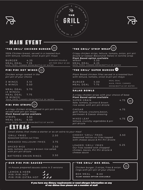 The-Grill-menu - Gt5 - ‘ T H E G R I L L ’ C H I C K E N B U R G E R B ...