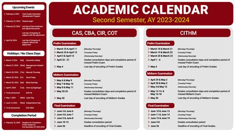 Academic Calendar 2nd Sem AY 23-24 - Lyceum of the Philippines ...