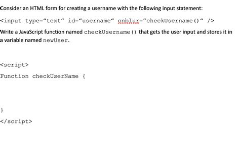 Image result for Create Username in JavaScript
