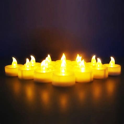 Ein Sof Led Tealight Candles for Home Decoration Set of 12 Pcs ...