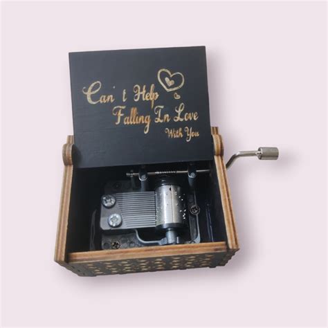 Buy Can't Help Falling In Love - Black Music Box - The Peppy Store