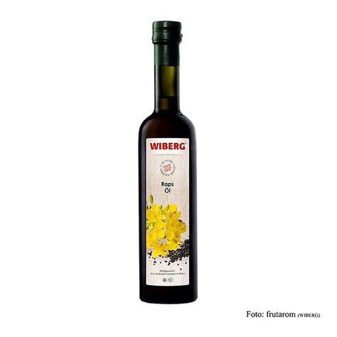 Wiberg rapeseed oil, cold pressed, 500 ml, bottle | GOURMET VERSAND ...