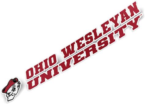 Owu Logo Ohio Wesleyan University Official Circle Logo Unisex Adult