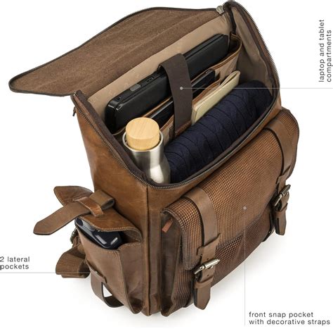 VELEZ Full Grain Leather Laptop Backpack - Vintage India | Ubuy