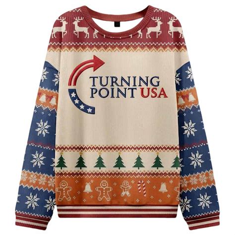 Charlie Kirk Turning Point USA Christmas Sweater - Nouvette