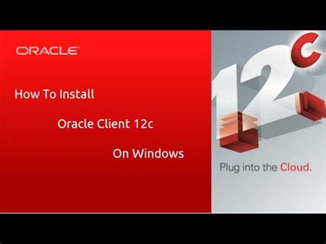 How to install oracle client on windows