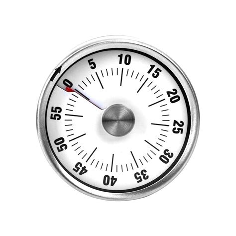 Generic Round Shape Magnetic Manual Countdown Kitchen Timer Stainless ...