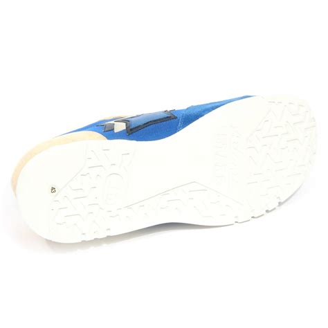 G5556 sneaker uomo ATLANTIC STARS PEGASUS blue/beige suede/fabric shoes man