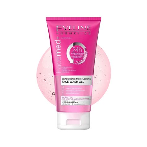 Buy Eveline FaceMed Hyaluronic Moisturising Gel Face Wash - HOK Makeup