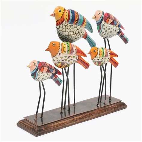 Buy VEDAS Mystical Indiana Metal Cluster Bird Table Accent from Vedas ...