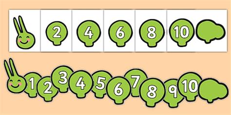 0-10 on Caterpillar Number Line (teacher made)