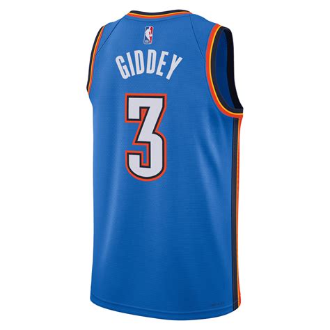 Mens Oklahoma City Thunder Josh Giddey 2022/23 Icon Edition Basketball ...