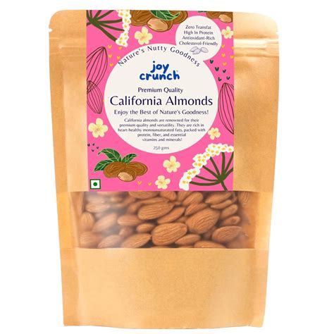 Joy Crunch California Almonds 250 grams | Badam Giri | Premium Almonds ...