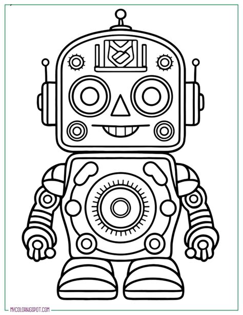 Image result for Robot Coloring Pages Detailed
