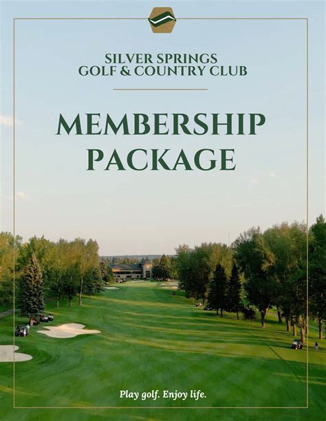 Membership - Silver Springs Golf & Country Club