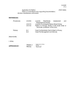 Fillable Online 2-6-020 juvenile chronological filing in case files Fax ...