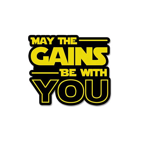 May the gains be woth you sticker – Inkyprinty.in