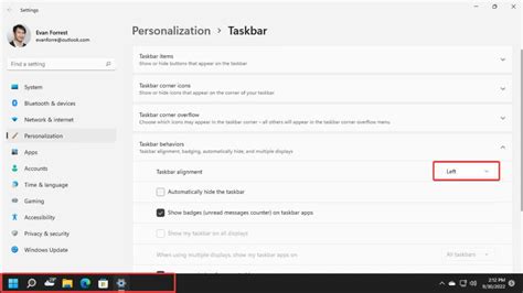 Image result for Windows 11 Taskbar Alignment Option Missing