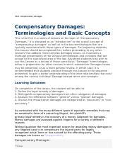 Image result for Compensatory Damage Model