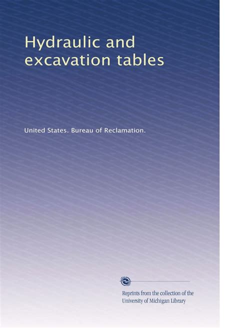 Hydraulic and excavation tables: Volume 2 : Amazon.in: Books