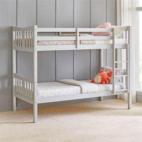 Buy Helios Taylor Caribou Solid Wood Bunk Bed - Grey from Home Centre ...