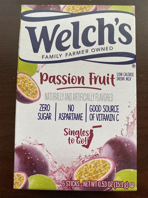 Welch’s Passion Fruit Singles to Go Drink Mix | eBay | Mixed drinks ...